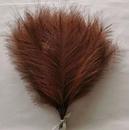 Large Artificial Pampas Grass (20/40 Pack) | Faux Reed Stems for Minimalist Home Decor & Wedding Floral Arrangements | Silk Boho Dried Flower Alternative