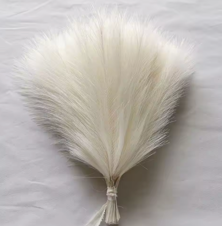 Large Artificial Pampas Grass (20/40 Pack) | Faux Reed Stems for Minimalist Home Decor & Wedding Floral Arrangements | Silk Boho Dried Flower Alternative