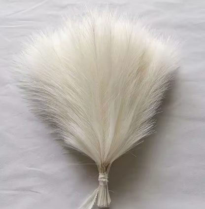 Large Artificial Pampas Grass (20/40 Pack) | Faux Reed Stems for Minimalist Home Decor & Wedding Floral Arrangements | Silk Boho Dried Flower Alternative