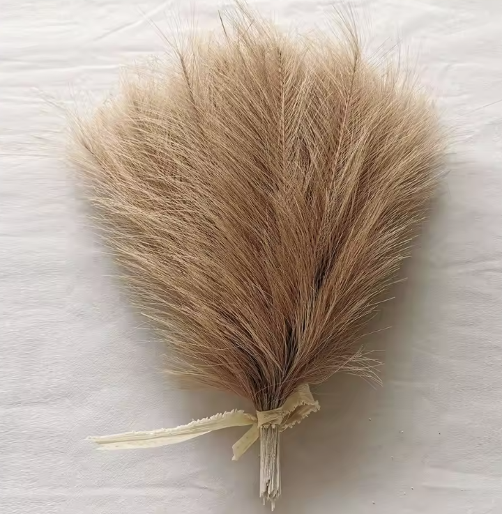 Large Artificial Pampas Grass (20/40 Pack) | Faux Reed Stems for Minimalist Home Decor & Wedding Floral Arrangements | Silk Boho Dried Flower Alternative