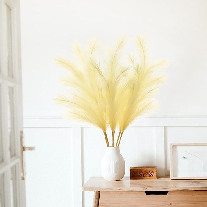 Feather feel Artificial Pampass Grass - Gradient 3ft,21inch for pet friendly home decoration