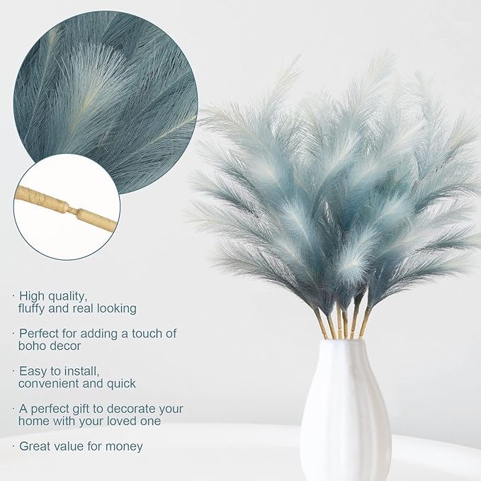 Feather feel Artificial Pampass Grass - Gradient 3ft,21inch for pet friendly home decoration