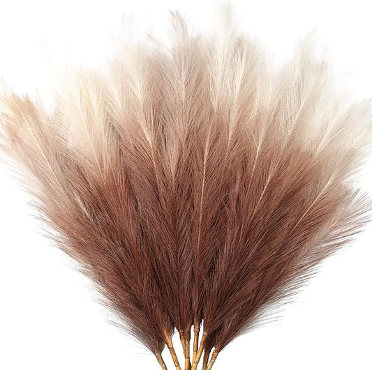 Feather feel Artificial Pampass Grass - Gradient 3ft,21inch for pet friendly home decoration